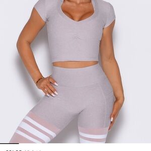 Bombshell Sportswear Lilac Crop Top